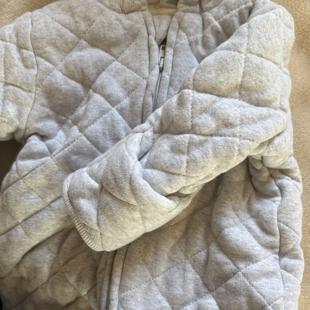LittleMe Baby Quilted Hooded Onesie - Picture 5 of 7